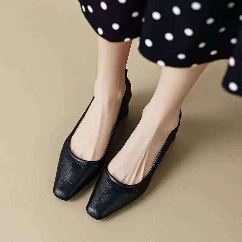 Mid Heel Casual Pumps