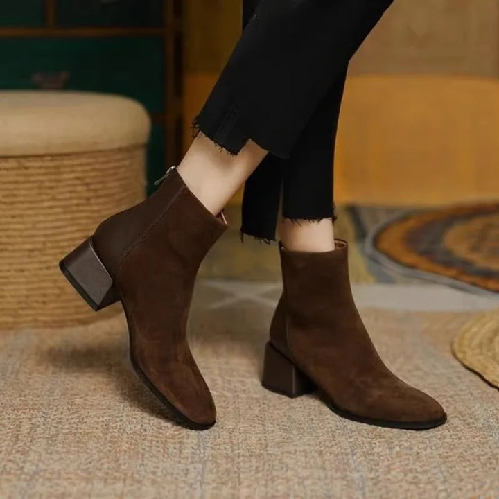 Thick Heel Frosted Women's Shoes