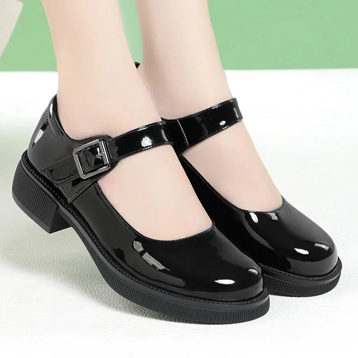 Square Heels Mary Janes