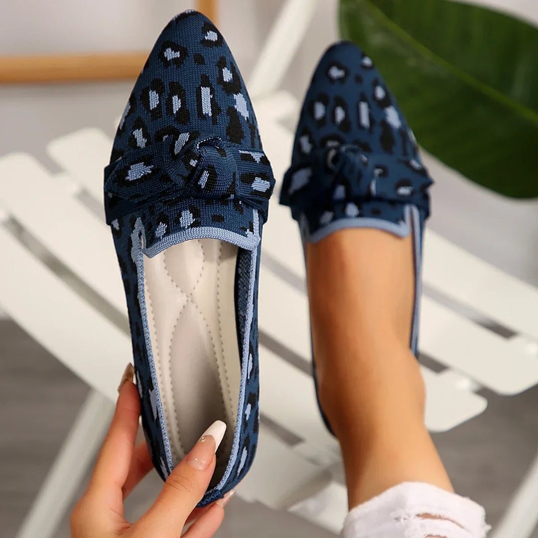 Bowtie Pointed Toe Loafers