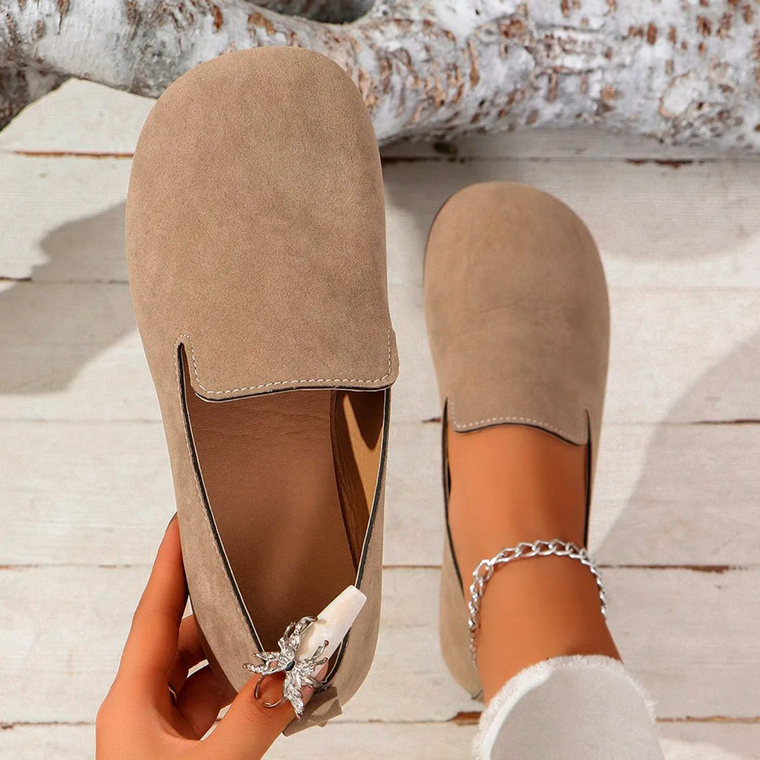 Round Toe Soft Loafers