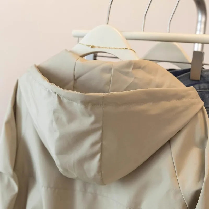 Zipper Trench Coat