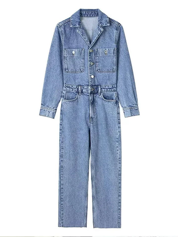 Stylish Denim Salopette