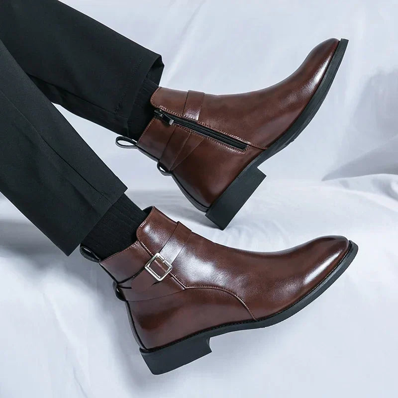 Buckle Chelsea Boots