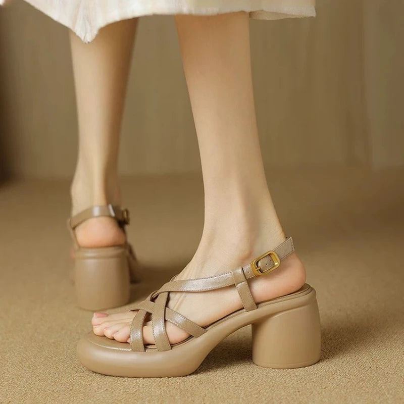Platform Buckle Sandals