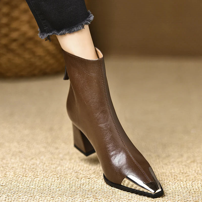 Designer Pointed Toe Women Modern Ankle Boots