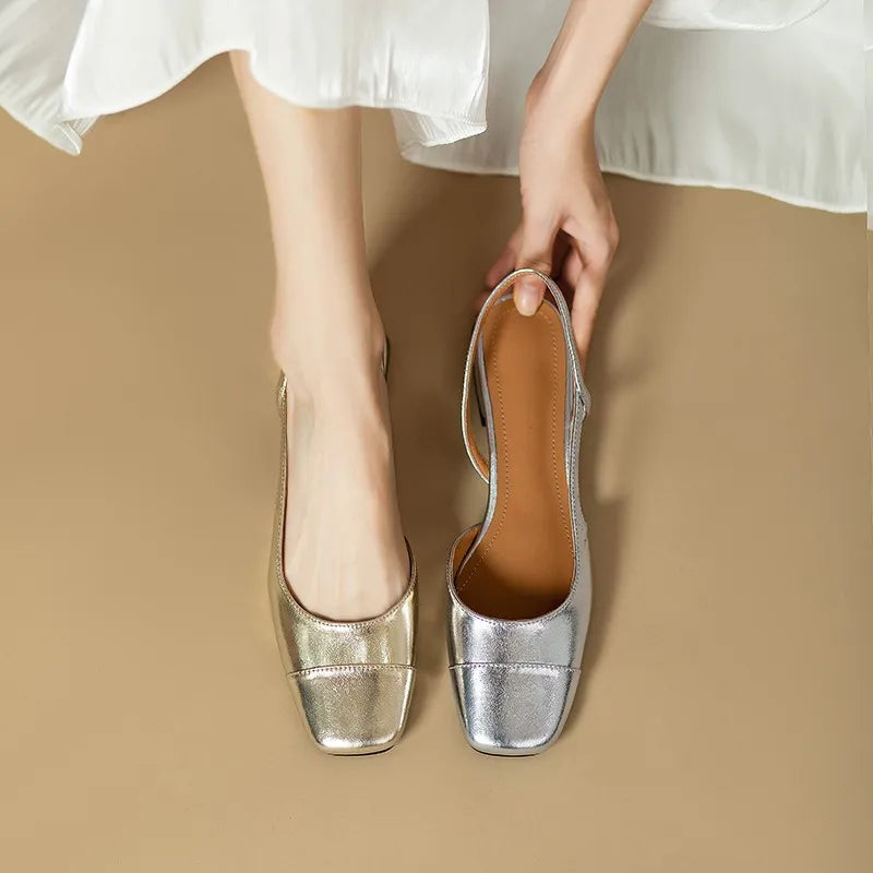 Block Heel Retro Shoes