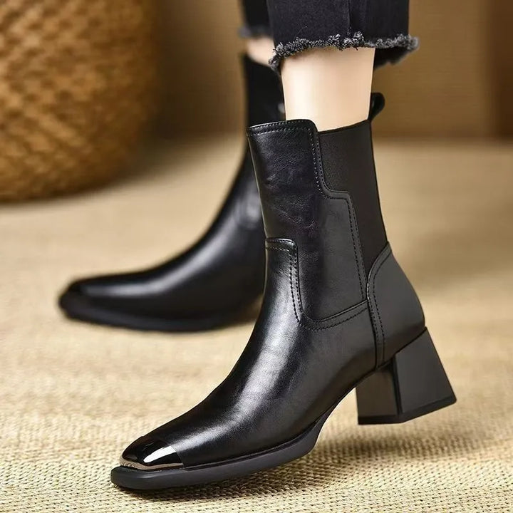 Square Toe Women's Ankle Boots