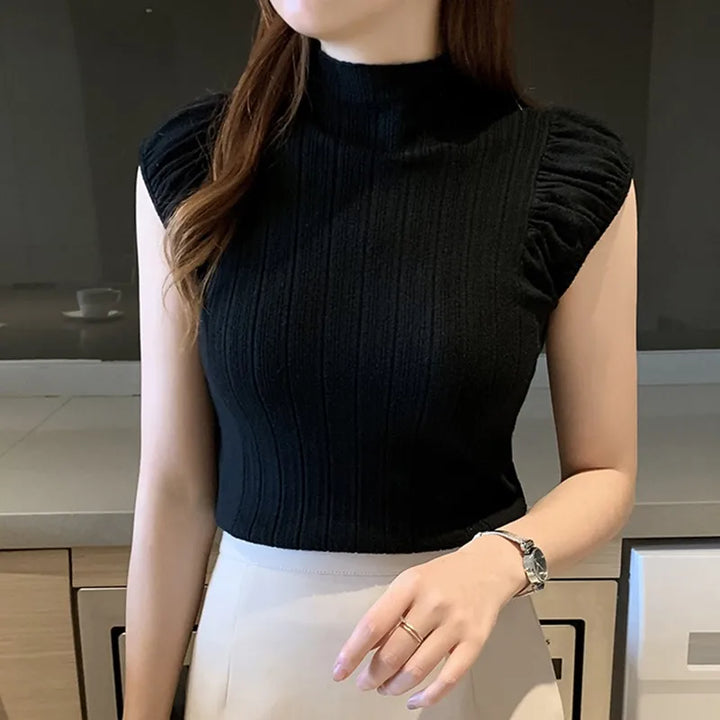 High-neck Summer Blouse