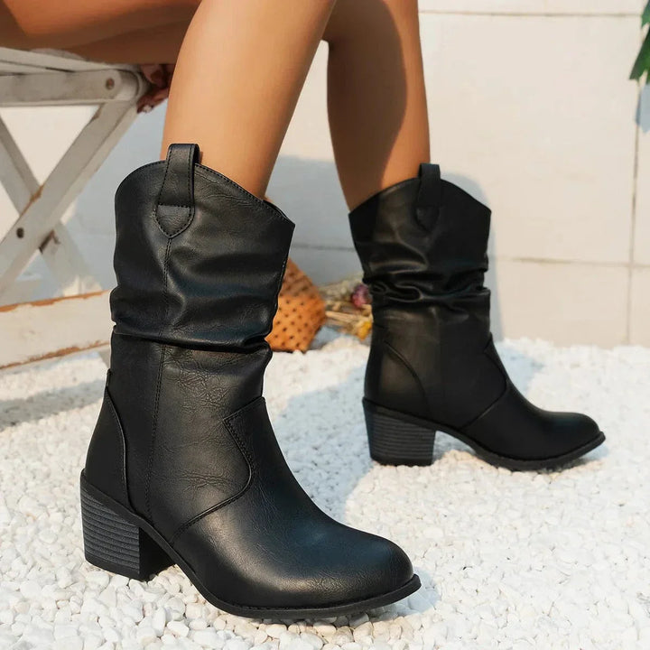 Block Heel Boots