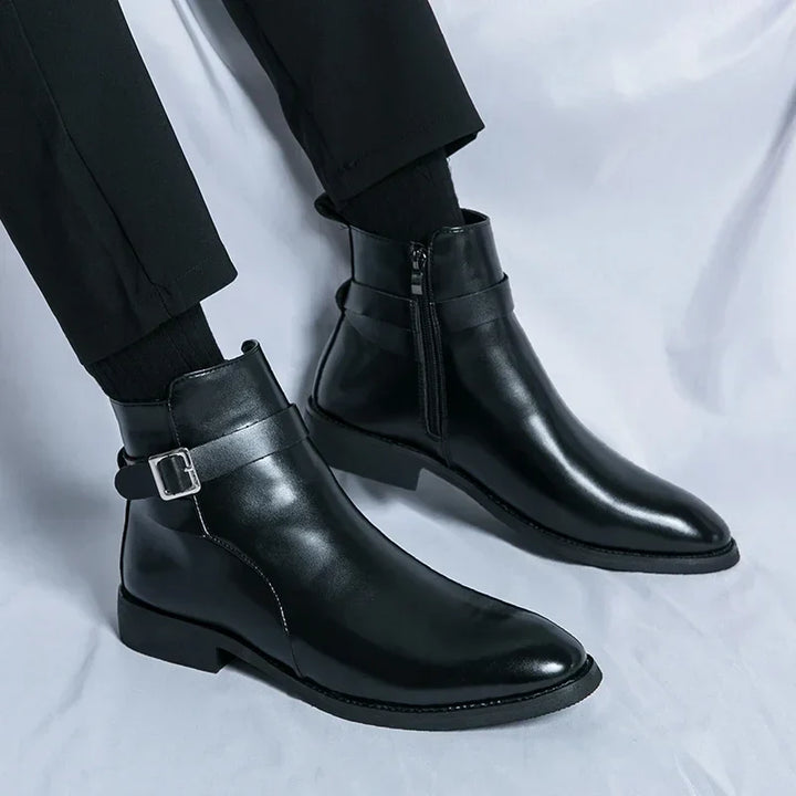 Buckle Chelsea Boots