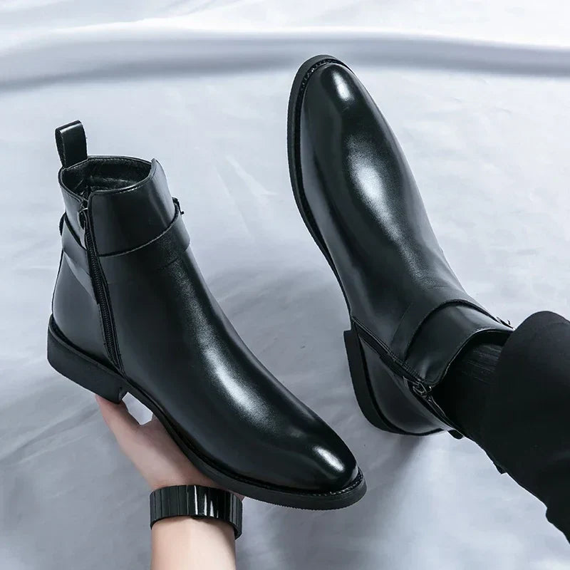 Buckle Chelsea Boots