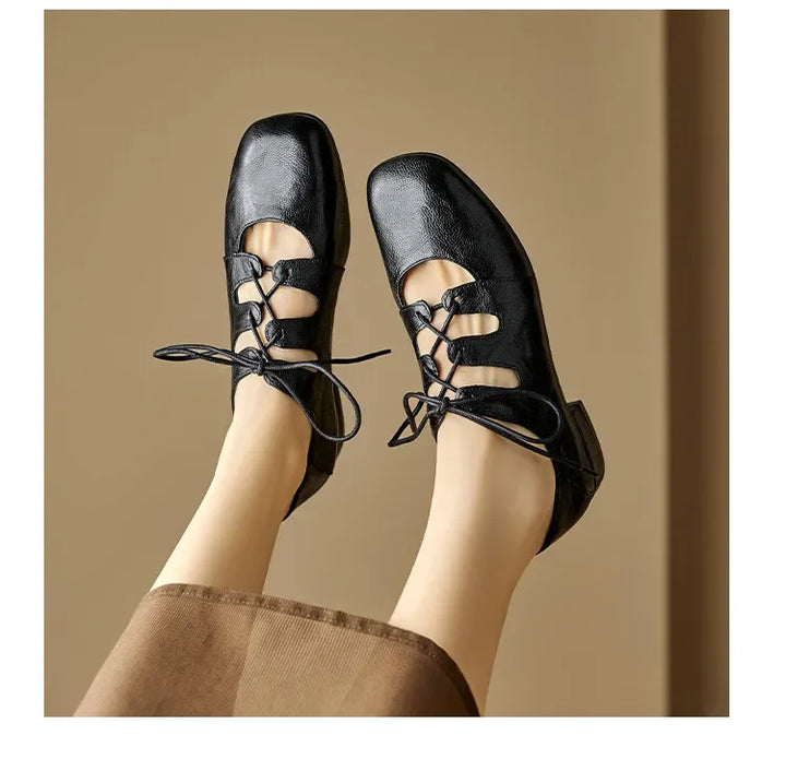 Front Cross Strap Women Shoes