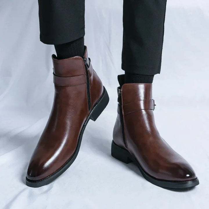 Buckle Chelsea Boots