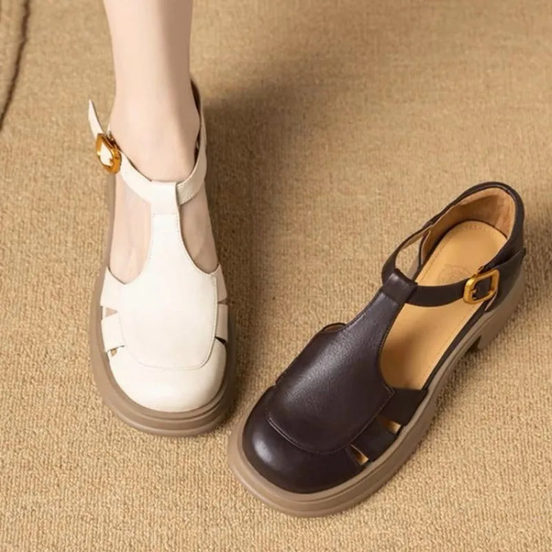 High-heeled Mary Jane Shoes