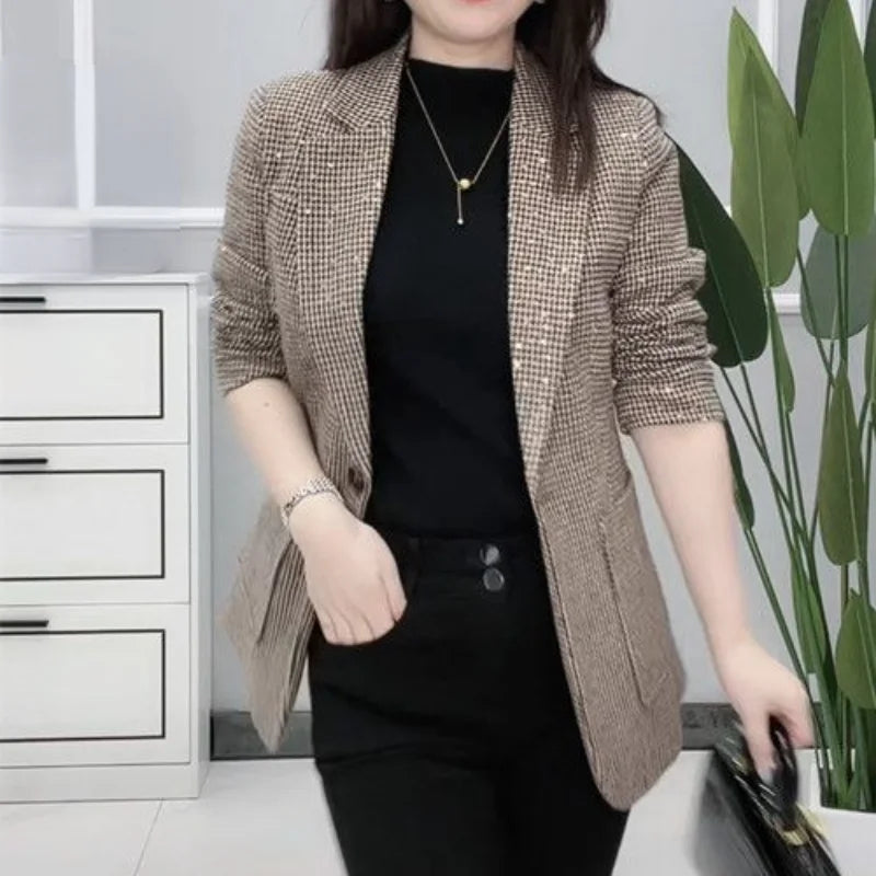 Retro Sequin Blazer Jacket