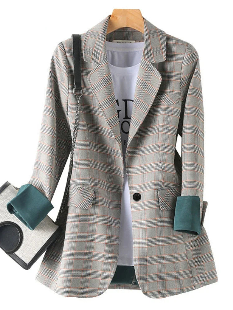 Light Plaid Blazer