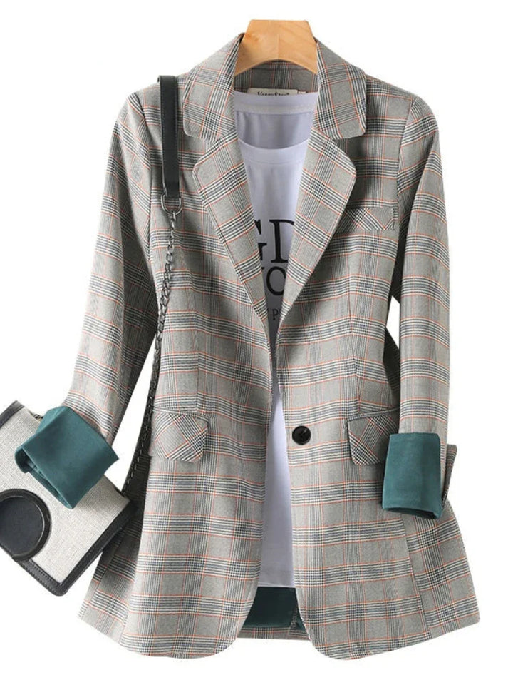 Light Plaid Blazer