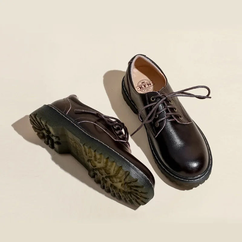 Round Toe Retro Oxfords