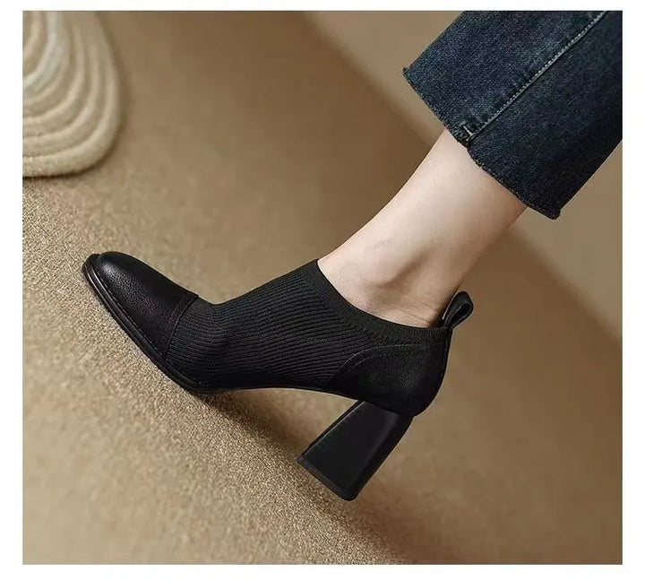 Square Head Women's Ankle Boots
