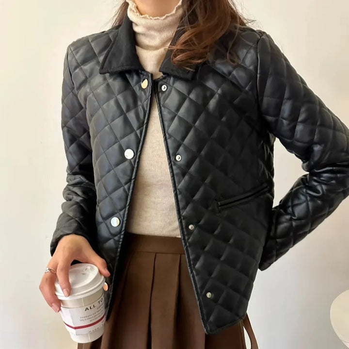 Light Plaid Cropped Jacket