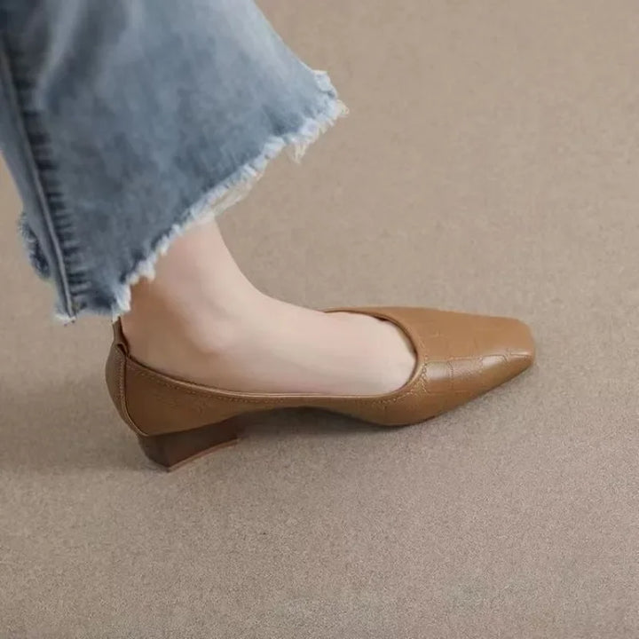 Mid Heel Casual Pumps
