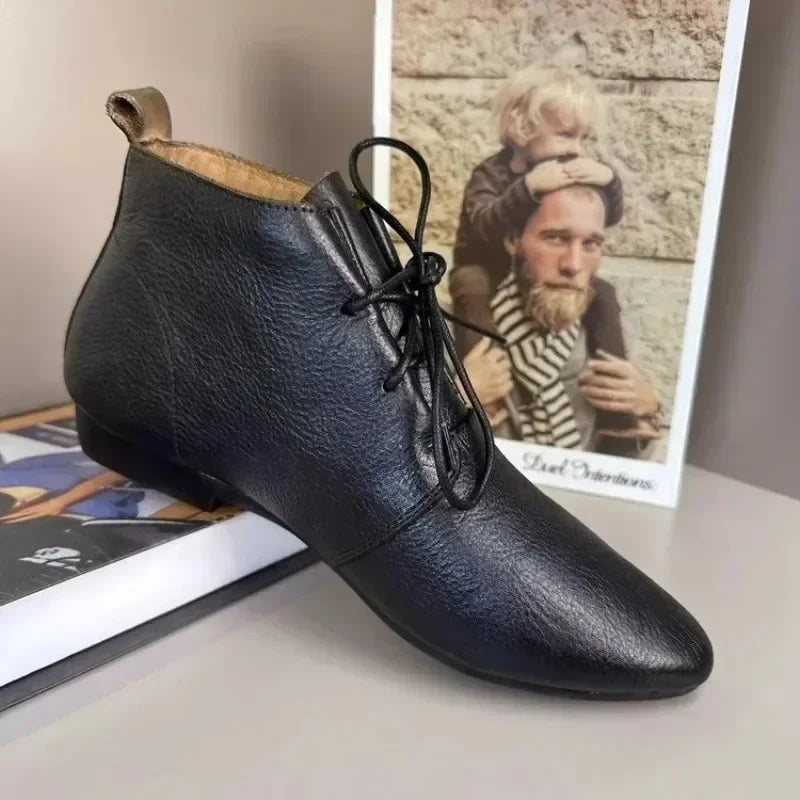 British Style Lace Up Boots