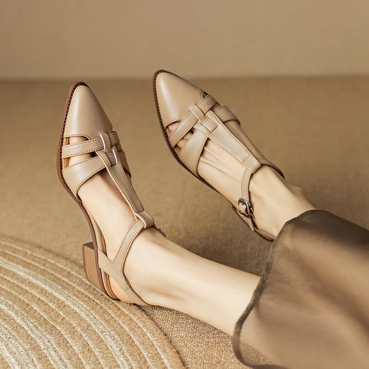 Ankle Strap High Heel Casual Pumps