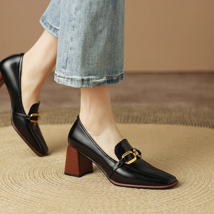 Square Toe High Heels Shoes