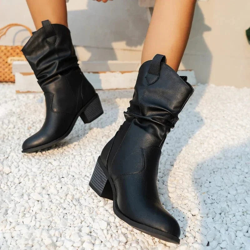 Block Heel Boots