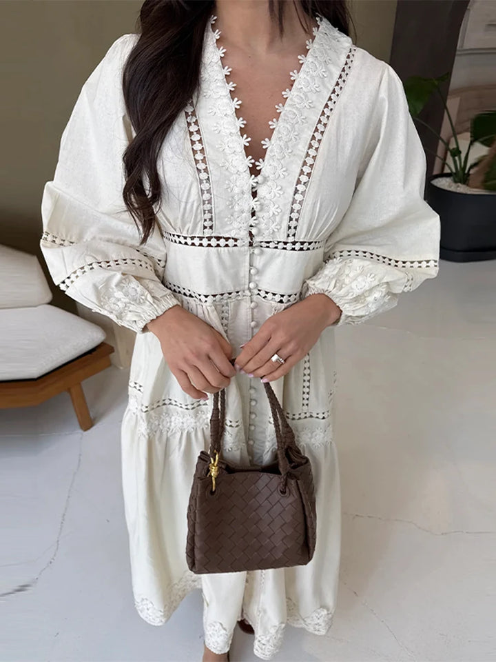 Lace up Maxi Dress