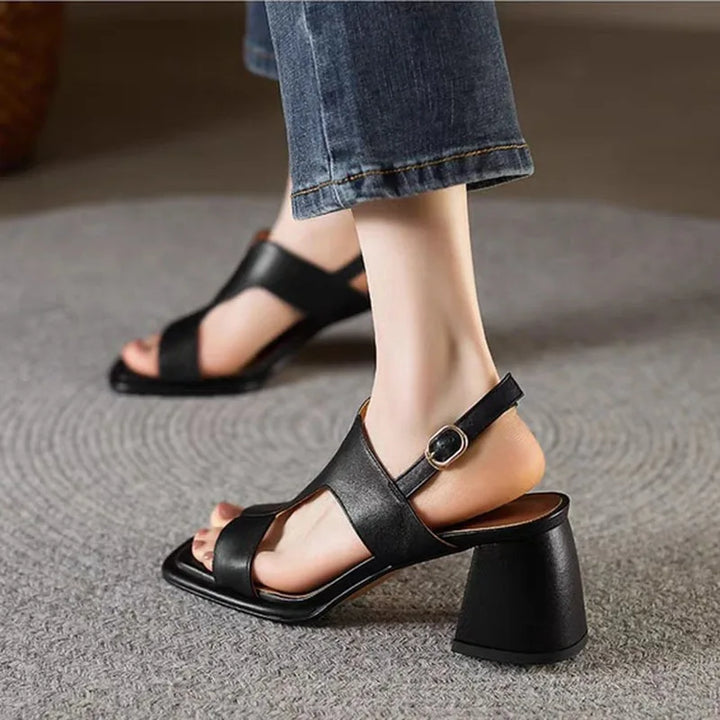Retro Open-Toe Sandals