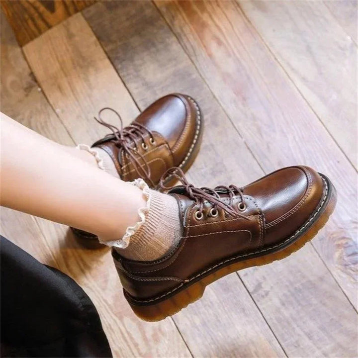 Round Toe Retro Oxford Shoes