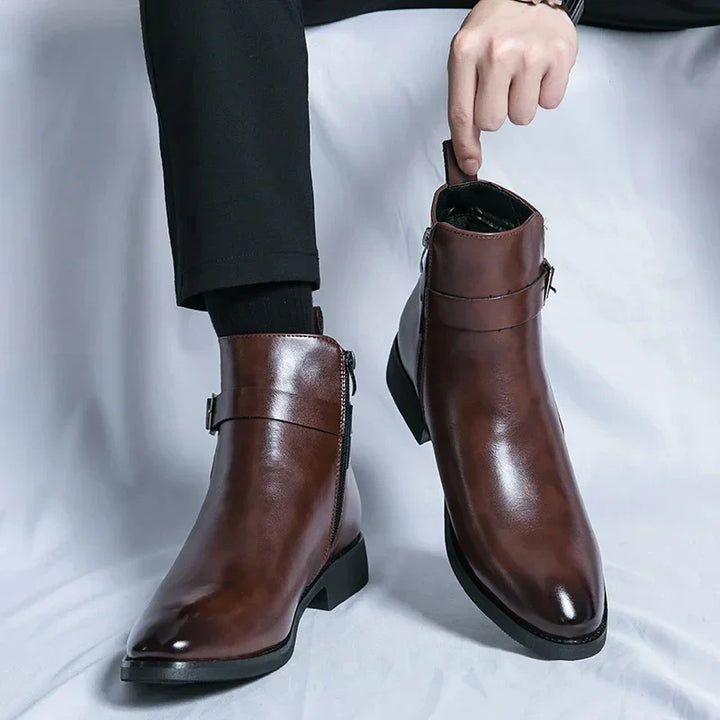 Buckle Chelsea Boots