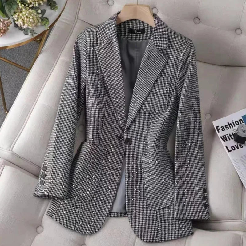 Retro Sequin Blazer Jacket