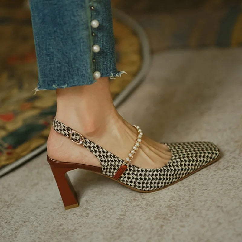 Vintage Plaid Pumps