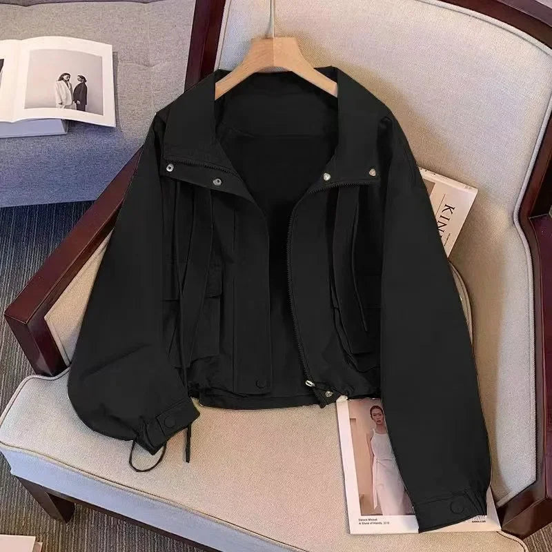 Cropped Hooded Jacket