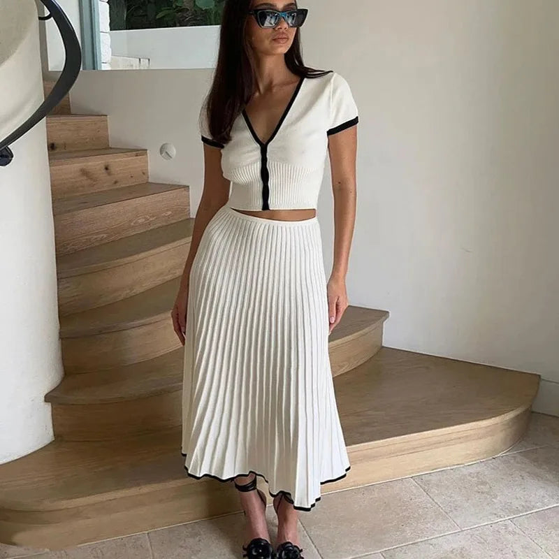 V-neck Two-piece