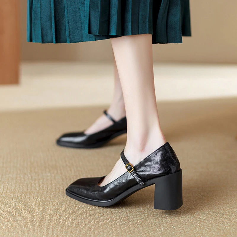 Vintage Square Toe Shoes