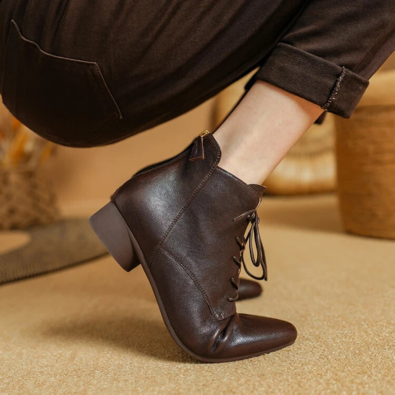Pointed Toe Low Heel Shoes