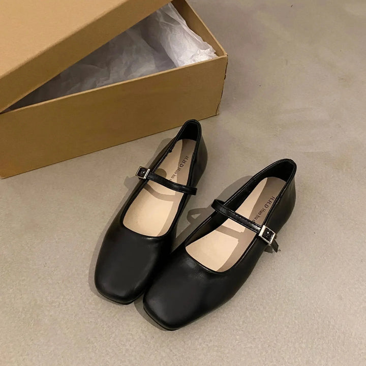 Square Head French Flats