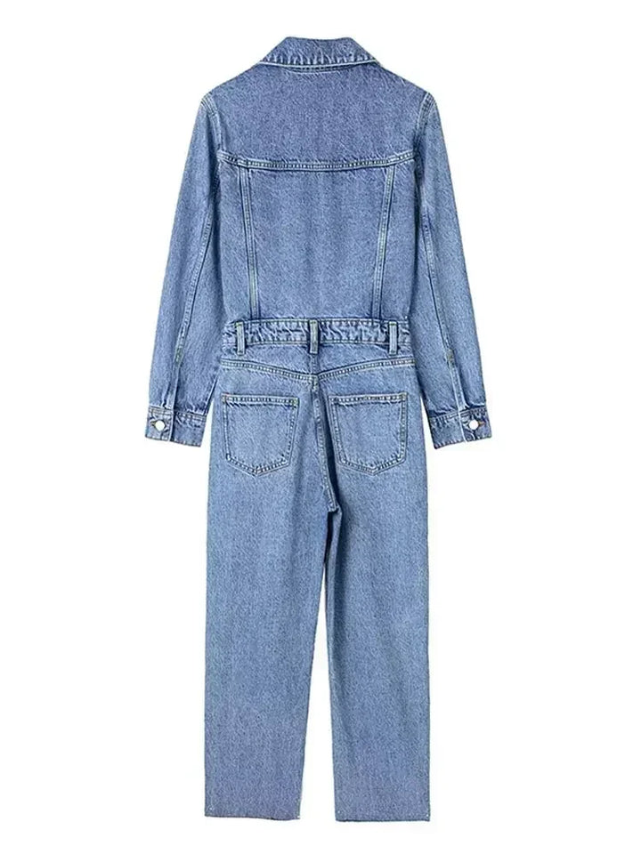 Stylish Denim Salopette