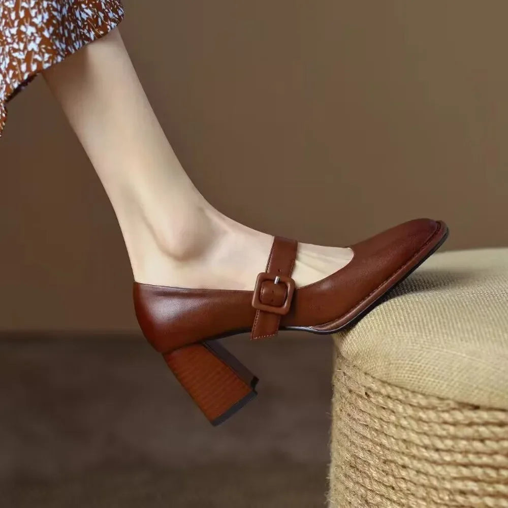 High Heel French Retro Shoes