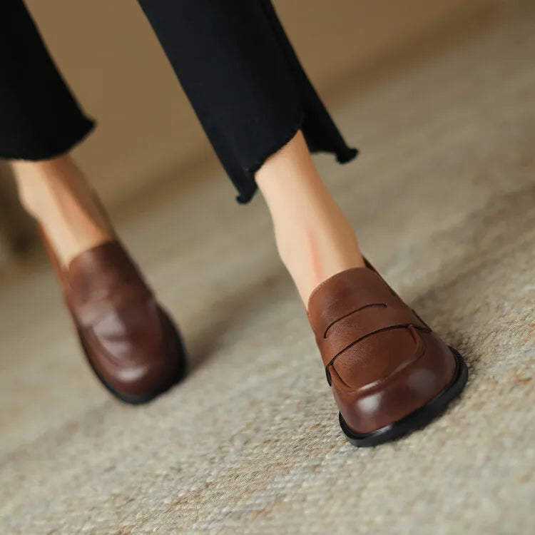 Low Heel Loafers