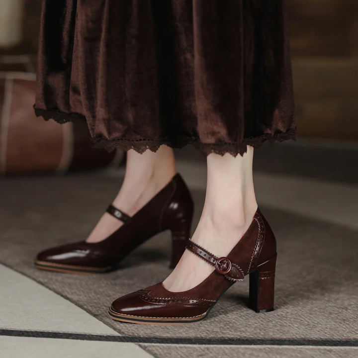 High Heel Brogue Shoes