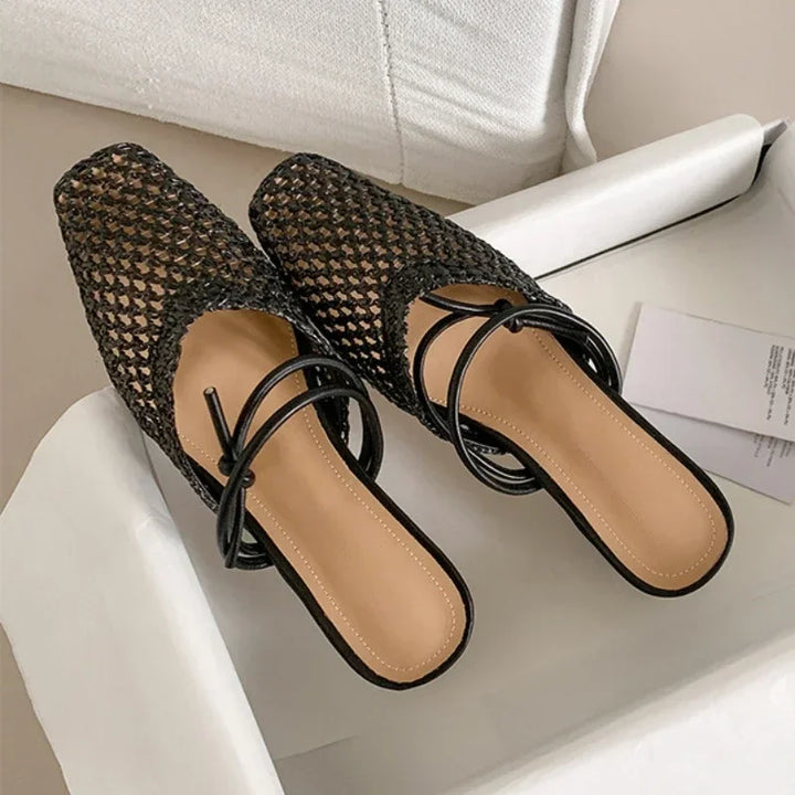 Square Toe Heeled Sandals
