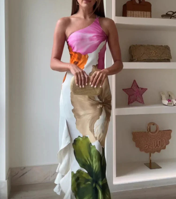 Patchwork Floral Dress
