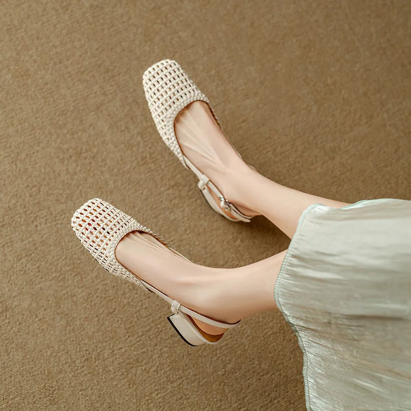 Mid Heel Summer Sandals