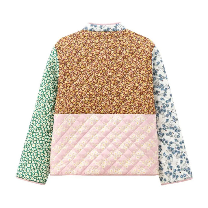 Patchwork Floral Bomber