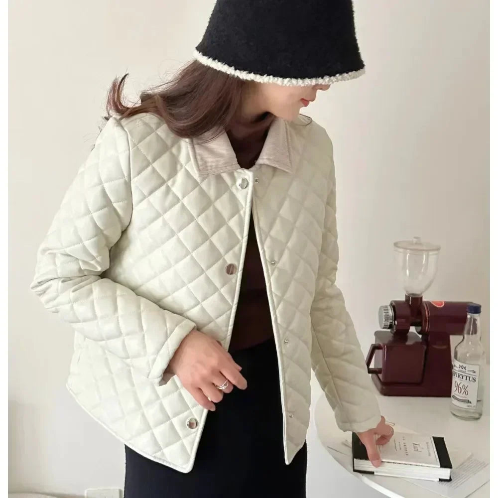 Light Plaid Cropped Jacket